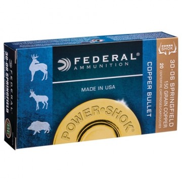 Federal POWER SHOK COPPER 30-06 150 grs.