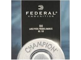 Usolgt. Federal 150 Large Pistol tennhetter 1.000 stk.